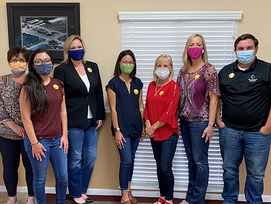 SACFCU Employees wearing jeans showing support for Miracle Jeans Day
