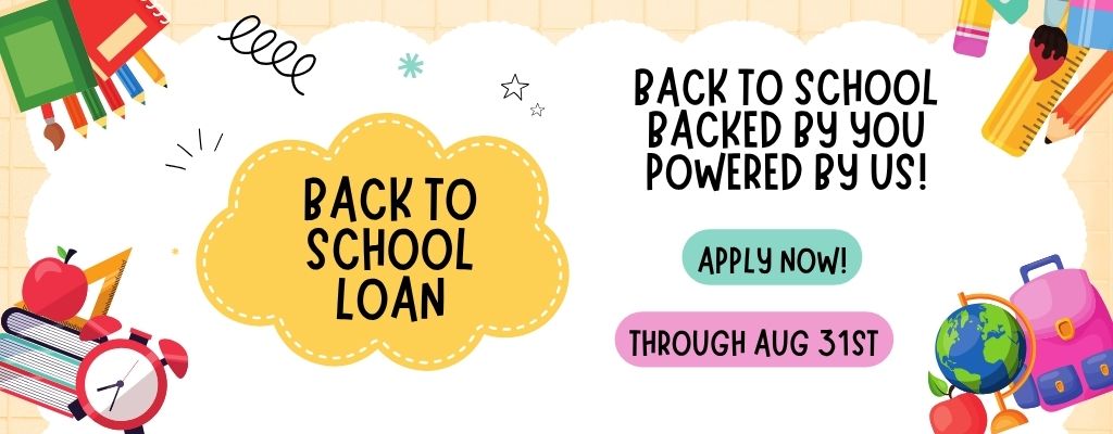 Back to School Loan Banner.