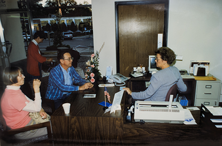 Members visiting the Dade City branch on Church Street