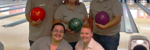 SACFCU Employees at the bowling alley in support of the Dade City Noon Rotary Club's 9th Annual Rotary Bowl.