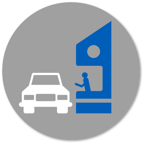 Illustration of a drive-thru