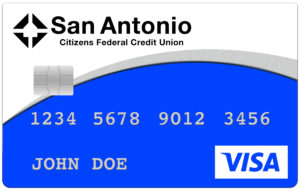 SACFCU Credit Card with New Logo