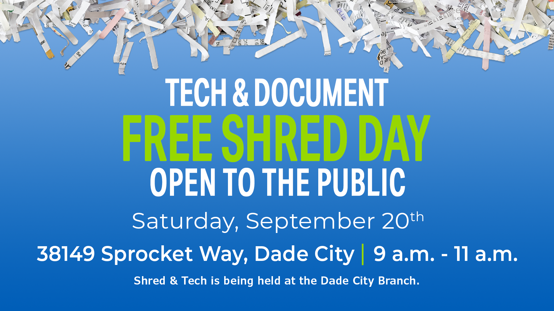 shred day is September 20th