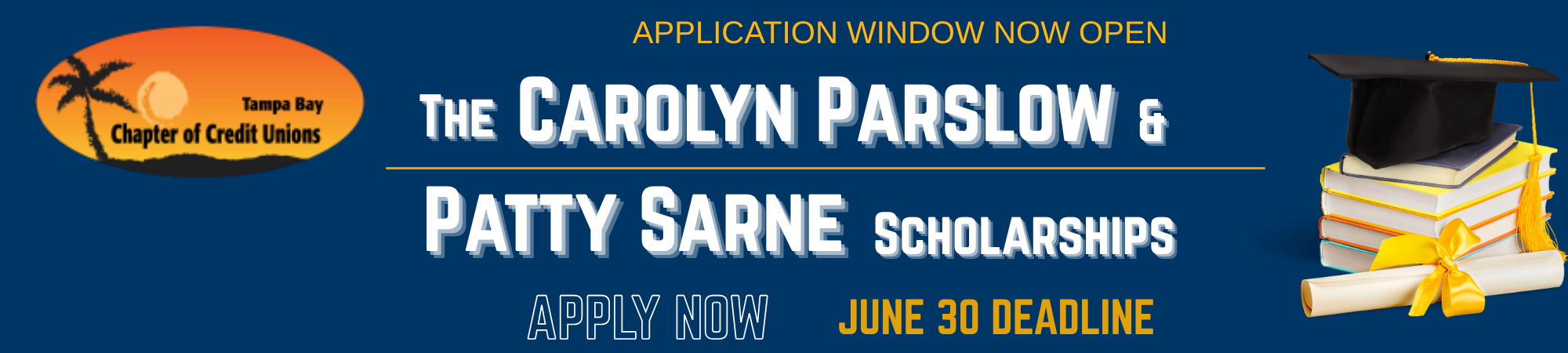 apply for the carolyn parslow and patty sarne memorial scholarships